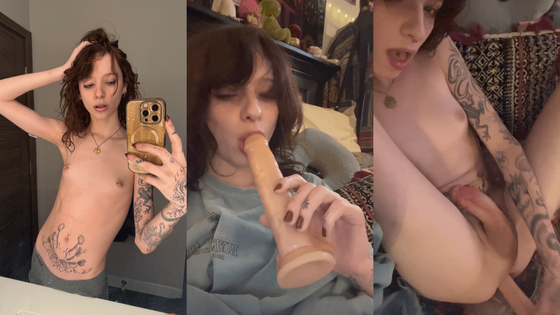 Tomis_party Playing with a Big Dildo and Cumming
